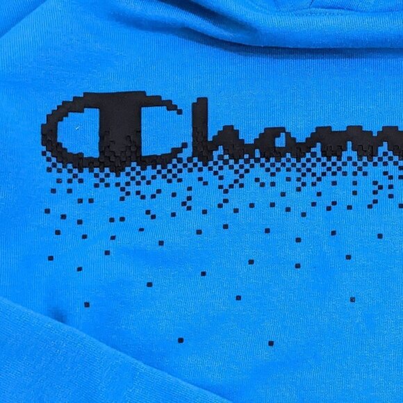Champion Blue "Pixel Dissolve" Hoodie - Picture 2 of 3